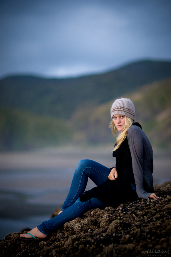 Girl on Rocks