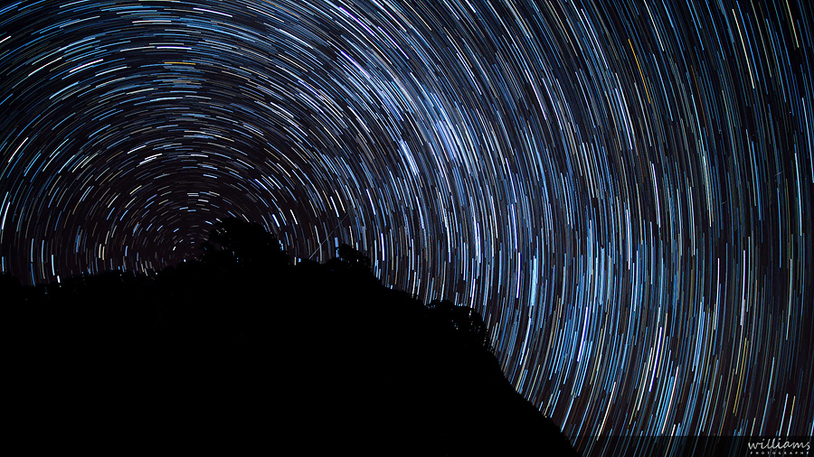 Startrail over Auckland