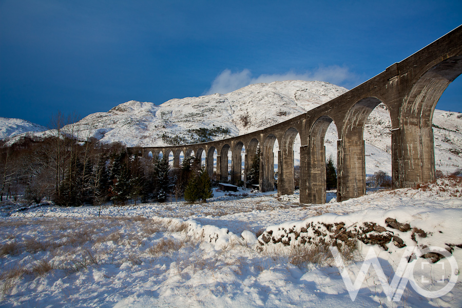 Glenfinnan Viaduct in Snow