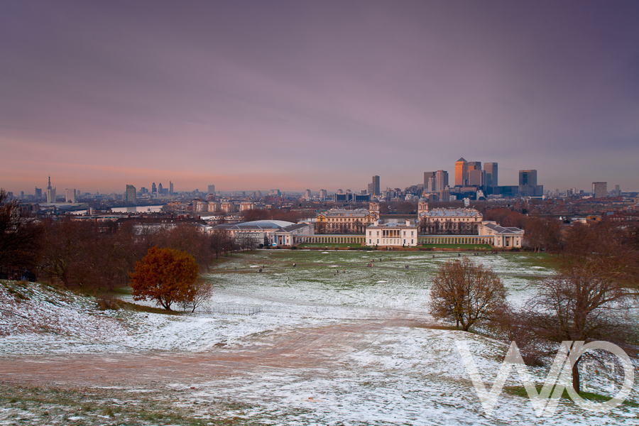 Greenwich Snowy view