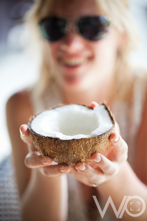 Aitutaki Pacific Resort Coconut Husking