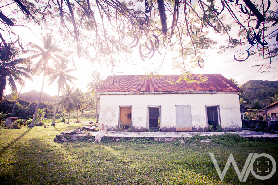 Abandoned house portrait photos Rarotonga