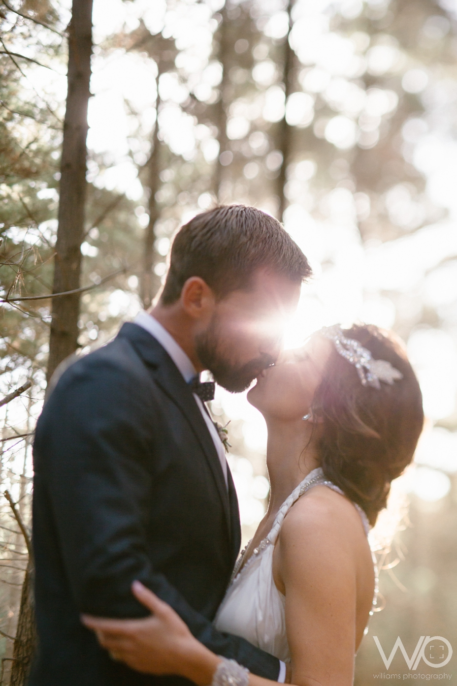 Bohemian Wedding Kiss
