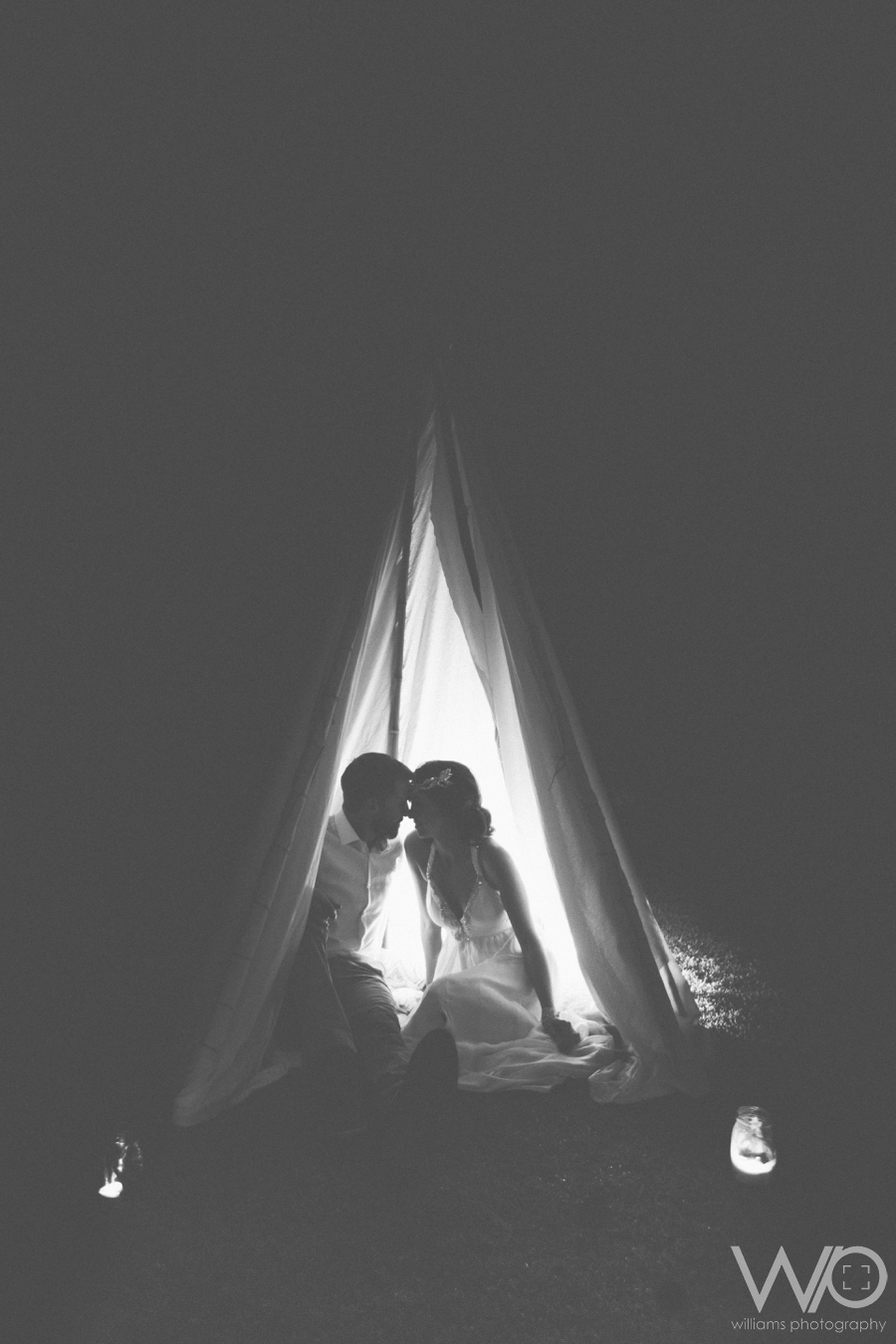 Teepee Wedding Photo