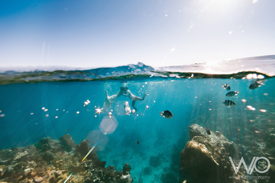 Fiji Underwater Wedding Photos