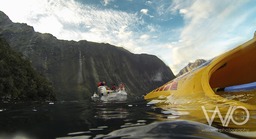 Go Pro Kayak Milford Sound