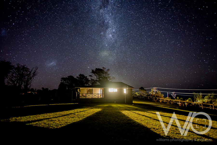 Cottage under the Milky Way