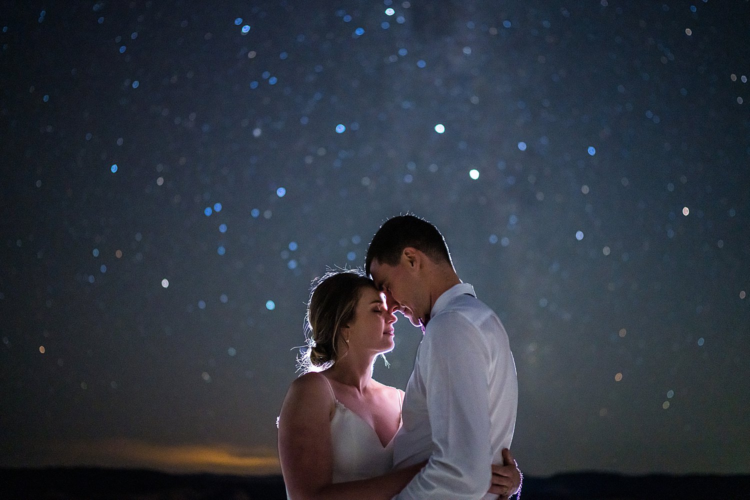 Night Sky Wedding Photos Auckland