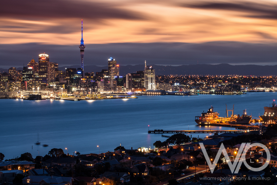 Auckland City Sunset