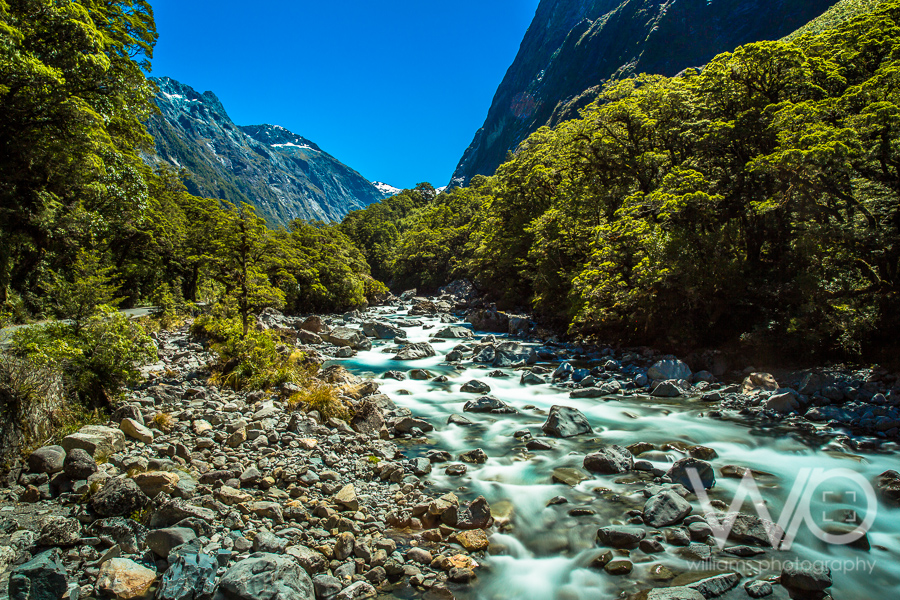 River alongside SH94