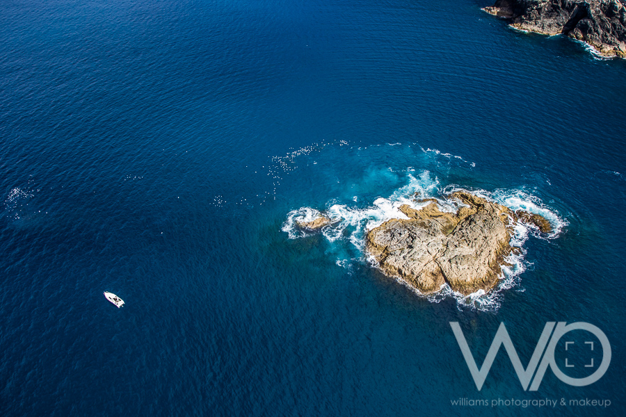 Waiwiri Rock fishing spot - aerial photo