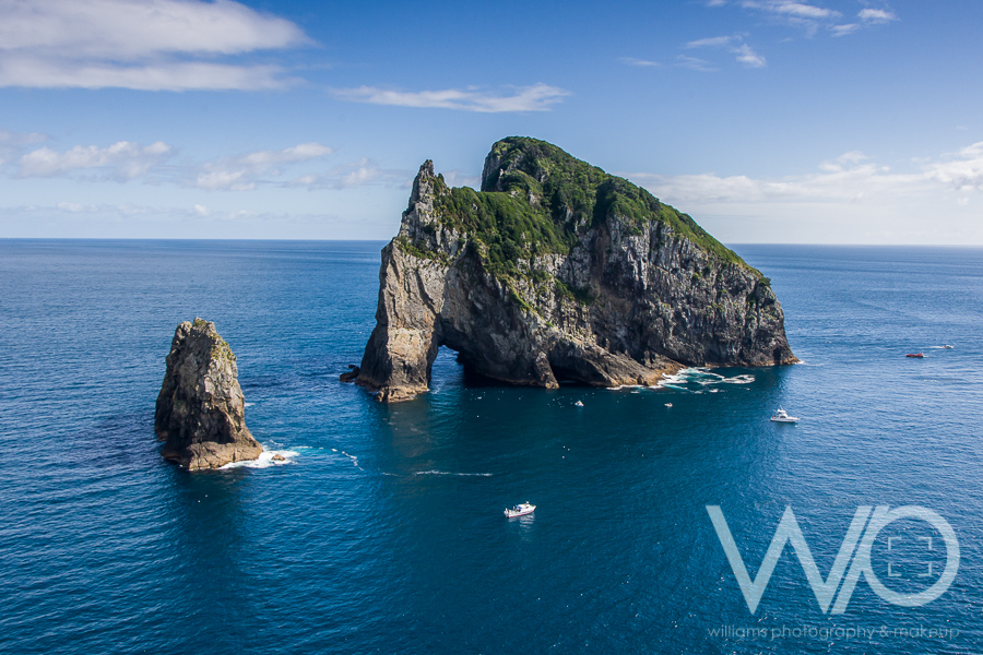 Piercy Island - Hole in the Rock aerial photo