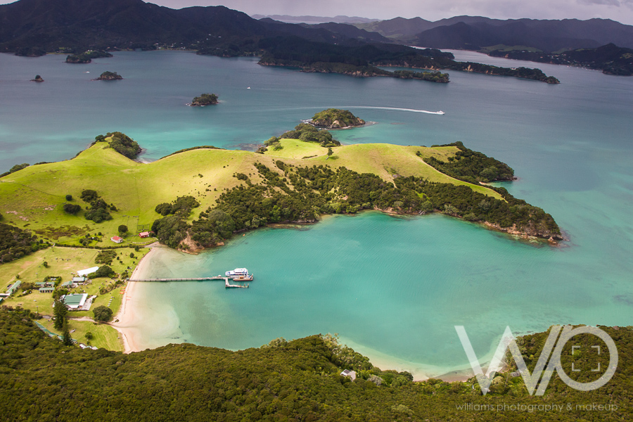 Urupukapuka Island aerial photo - bay of islands - fullers