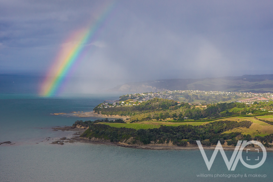 Whangaparaoa Rainbow aerial photo