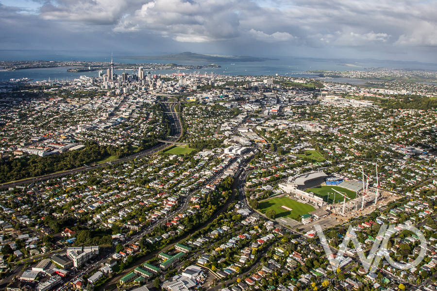 Eden Park & Auckland City aerial photo