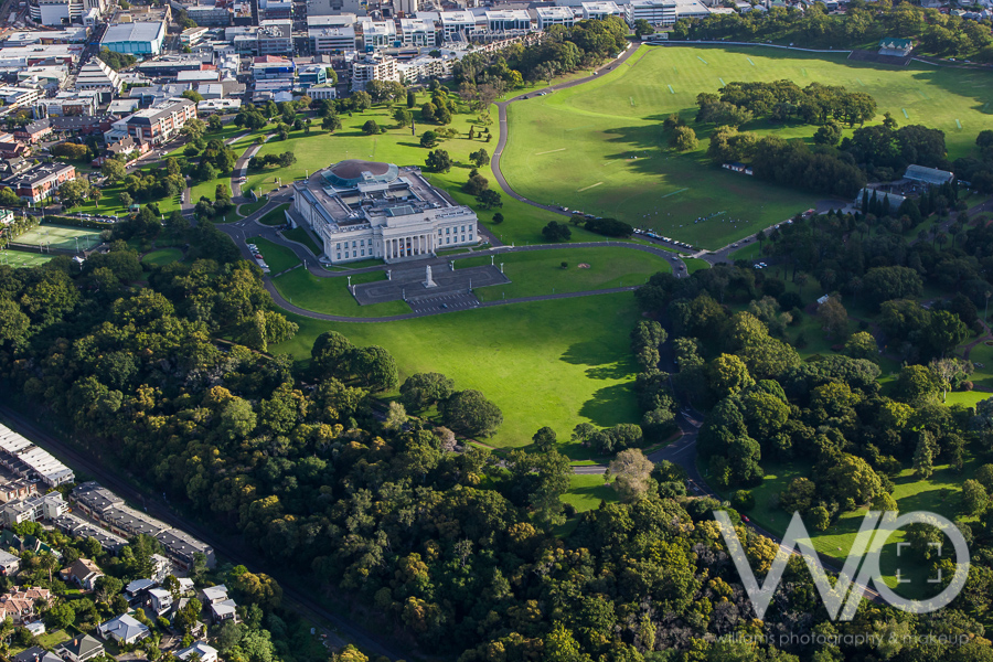 Auckland Museum aerial photo