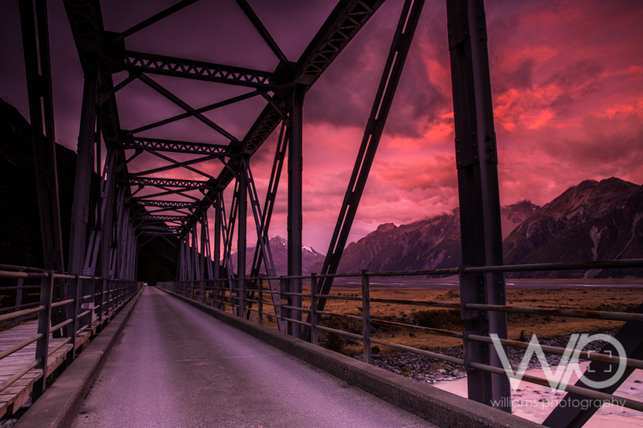 Tasman Valley Amazing Sunset